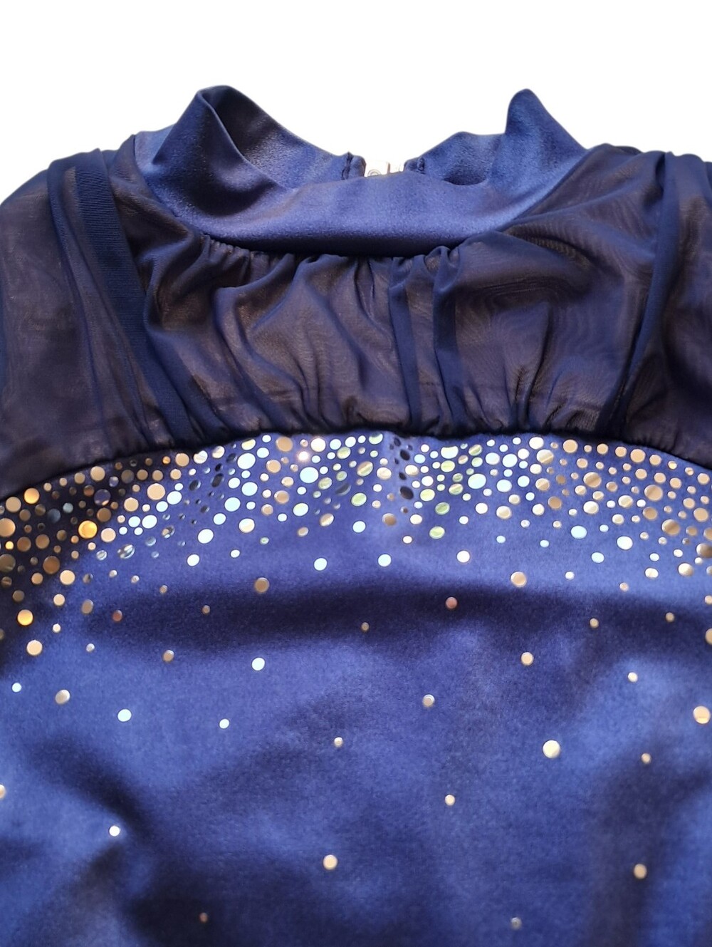 Sylvia P Teamwear Navy Blue Sleeveless Gymnastics Leotard Adult Size XS - Picture 2 of 6